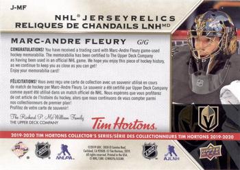 2019-20 Upper Deck Tim Hortons Collector's Series - NHL Jersey