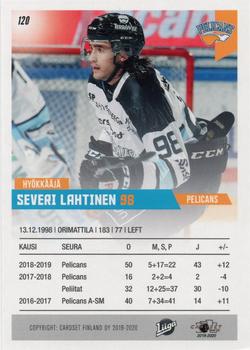2019-20 Cardset Finland Series 1 #120 Severi Lahtinen Back
