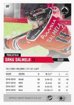 2019-20 Cardset Finland Series 1 #169 Saku Salmela Back
