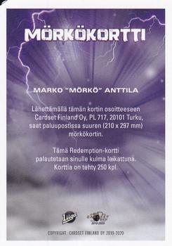 2019-20 Cardset Finland Series 1 #NNO Marko Anttila Back