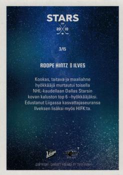2019-20 Cardset Finland Series 1 - Stars of 2010 #3 Roope Hintz Back