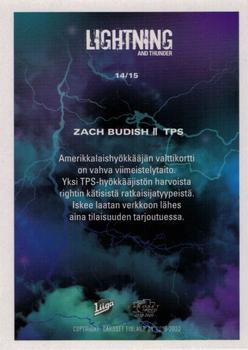 2019-20 Cardset Finland Series 1 - Lightning and Thunder #14 Zach Budish Back