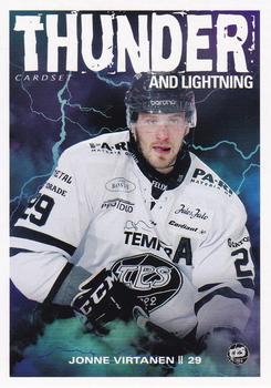 2019-20 Cardset Finland Series 1 - Thunder and Lightning #14 Jonne Virtanen Front
