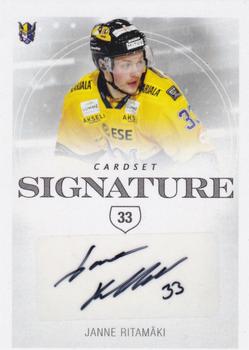 2019-20 Cardset Finland Series 1 - Signature #NNO Janne Ritamäki Front