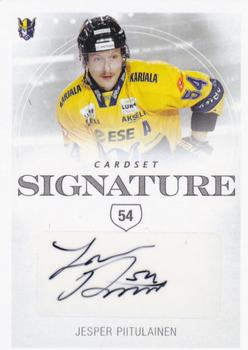 2019-20 Cardset Finland Series 1 - Signature #NNO Jesper Piitulainen Front