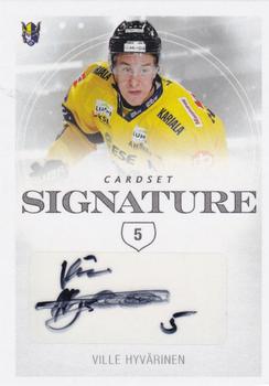 2019-20 Cardset Finland Series 1 - Signature #NNO Ville Hyvärinen Front