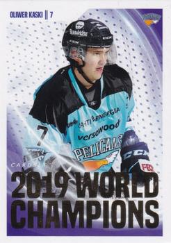 2019-20 Cardset Finland - 2019 World Champions #5 Oliwer Kaski Front