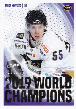 2019-20 Cardset Finland Series 1 - 2019 World Champions #8 Miika Koivisto Front