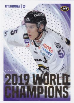 2019-20 Cardset Finland Series 1 - 2019 World Champions #9 Atte Ohtamaa Front