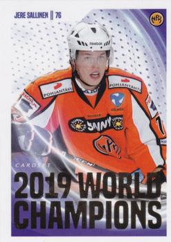2019-20 Cardset Finland Series 1 - 2019 World Champions #21 Jere Sallinen Front