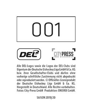 2019-20 Playercards Stickers (DEL) #001 DEL Logo Back