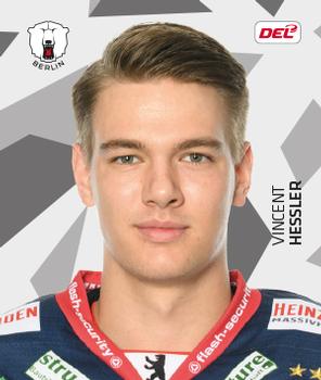 2019-20 Playercards Stickers (DEL) #039 Vincent Hessler Front