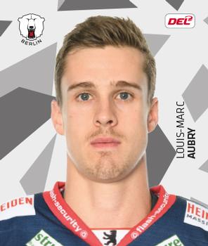 2019-20 Playercards Stickers (DEL) #044 Louis-Marc Aubry Front