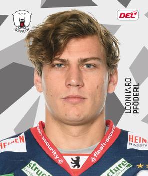 2019-20 Playercards Stickers (DEL) #049 Leonhard Pfoderl Front