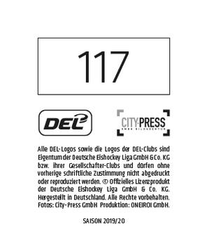 2019-20 Playercards Stickers (DEL) #117 Petr Taticek Back