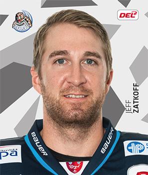 2019-20 Playercards Stickers (DEL) #318 Jeff Zatkoff Front