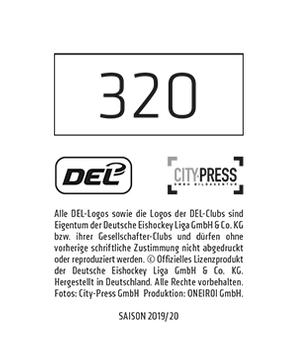 2019-20 Playercards Stickers (DEL) #320 Marcel Brandt Back