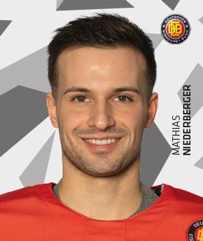 2019-20 Playercards Stickers (DEL) #369 Mathias Niederberger Front
