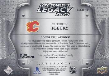 2019-20 Upper Deck Artifacts - Lord Stanley's Legacy Relics #LSLR-TF Theoren Fleury Back