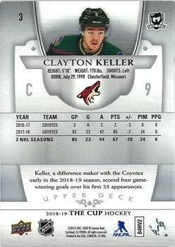 2018-19 Upper Deck The Cup #3 Clayton Keller Back