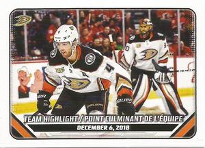 2019-20 Topps NHL Sticker Collection #2 2018/19 Team Highlight Front