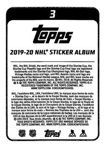 2019-20 Topps NHL Sticker Collection #3 Ryan Getzlaf Back