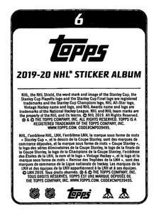 2019-20 Topps NHL Sticker Collection #6 Rickard Rakell Back