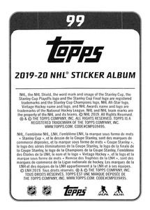2019-20 Topps NHL Sticker Collection #99 Petr Mrazek Back