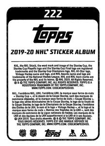 2019-20 Topps NHL Sticker Collection #222 Los Angeles Kings Logo Back