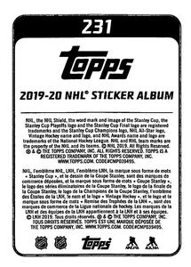 2019-20 Topps NHL Sticker Collection #231 Adrian Kempe Back
