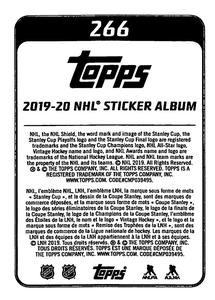 2019-20 Topps NHL Sticker Collection #266 Shea Weber Back