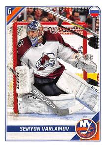 2019-20 Topps NHL Sticker Collection #312 Semyon Varlamov Front