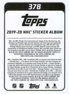 2019-20 Topps NHL Sticker Collection #378 Jake Guentzel Back