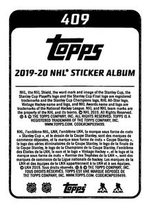 2019-20 Topps NHL Sticker Collection #409 St. Louis Blues Logo Back