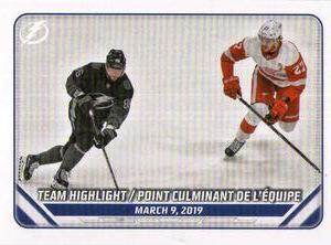 2019-20 Topps NHL Sticker Collection #427 2018/19 Team Highlight Front