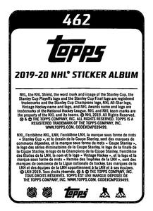 2019-20 Topps NHL Sticker Collection #462 Elias Pettersson Back