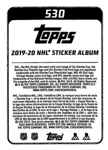2019-20 Topps NHL Sticker Collection #530 Rasmus Dahlin Back