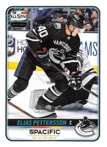 2019-20 Topps NHL Sticker Collection #550 Elias Pettersson Front