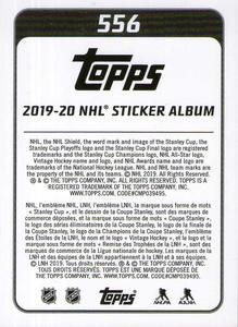 2019-20 Topps NHL Sticker Collection #556 Pekka Rinne Back