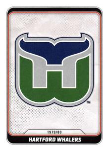 2019-20 Topps NHL Sticker Collection #581 Hartford Whalers Vintage Logo Front