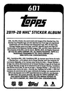 2019-20 Topps NHL Sticker Collection #601 St. Louis Blues vs Boston Bruins Back