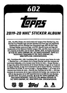 2019-20 Topps NHL Sticker Collection #602 St. Louis Blues vs Boston Bruins Back