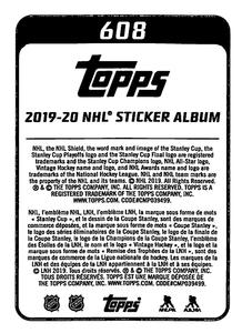 2019-20 Topps NHL Sticker Collection #608 Trophy Celebrations Back