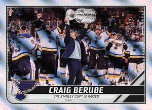 2019-20 Topps NHL Sticker Collection #608 Trophy Celebrations Front