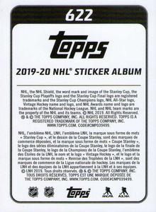 2019-20 Topps NHL Sticker Collection #622 Nikita Kucherov Back