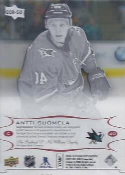 2018-19 Upper Deck Clear Cut - Base Rookie Autographs UD Exclusives #CCR-SU Antti Suomela Back
