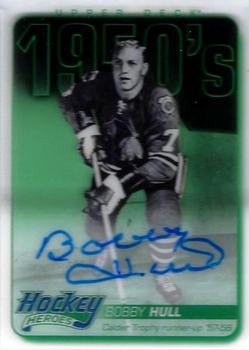 2018-19 Upper Deck Clear Cut - Tribute Autographs: Hockey Heroes #HH-BH Bobby Hull Front