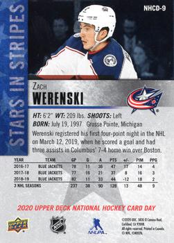2020 Upper Deck National Hockey Card Day USA #NHCD-9 Zach Werenski Back
