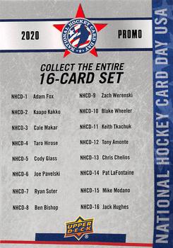 2020 Upper Deck National Hockey Card Day USA #NNO Checklist Front