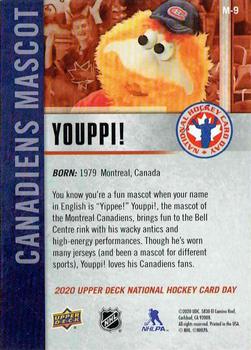 2020 Upper Deck National Hockey Card Day Canada - Mascots #M-9 Youppi! Back